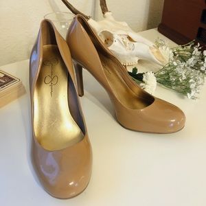 Jessica Simpson Nude Slip-on Pumps